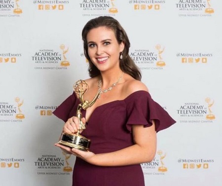 Emma Rechenberg received Upper Midwest Emmy Award back in 2018.