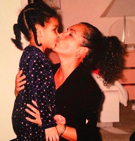Sierra Pippen's Early Days Picture With Her Mother, Yvette DeLeone