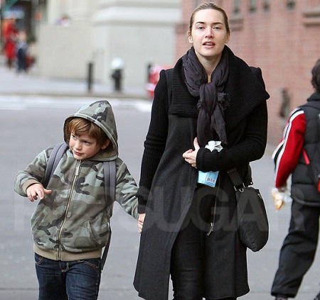 Kate Winslet And Her Son, Joe Mendes Born in 2003