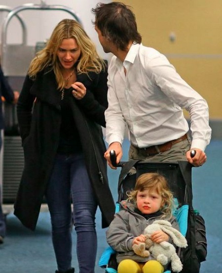  Edward Abel Smith and Kate Winslet With Their 6 Years Old Son, Bear Blaze