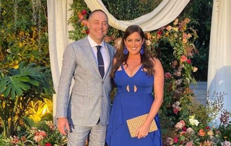 Brad pictured with his wife, Sarah Spain.