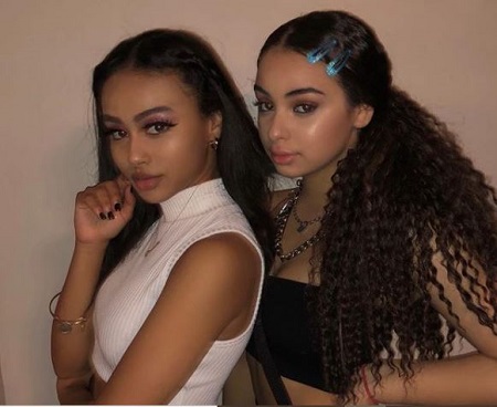 Daniella Perkins (left) with her beloved younger sister Devenity Perkins (right).