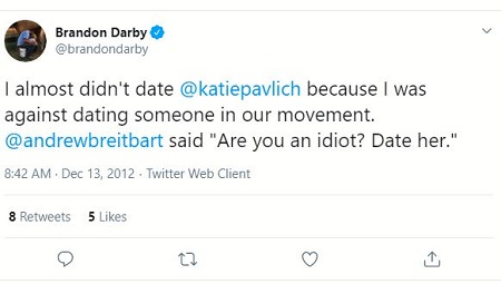 Brandon Darby Twitted He Was Not Dating Katie Pavlich