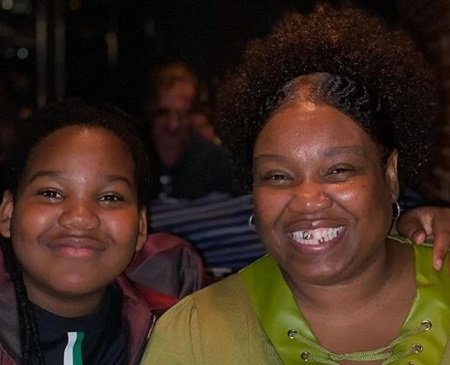  The child actor Terrence Little Gardenhigh with his mother Terri Little Gardenhigh.