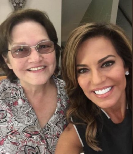 The HLN's lead anchor Robin Meade with her mother Sharon Meade.