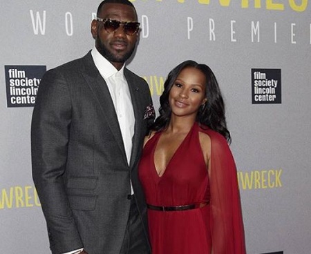 The Los Angeles Lakers' player Lebron James and his wife Savannah Brinson James are married since December 31, 2011