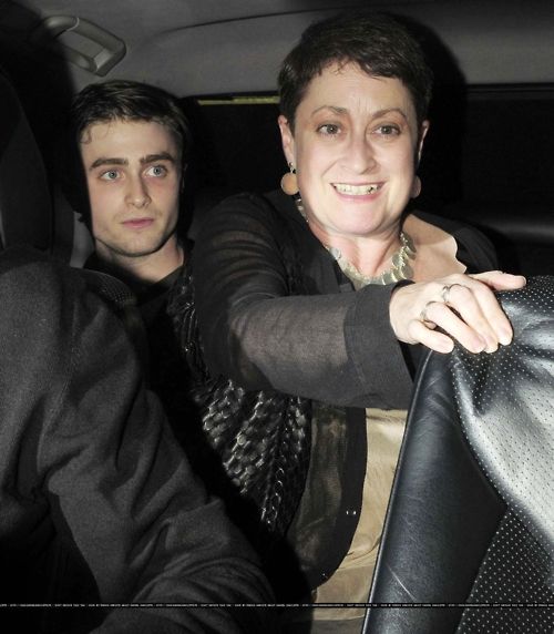 Marcia with her only son Daniel Radcliffe.
