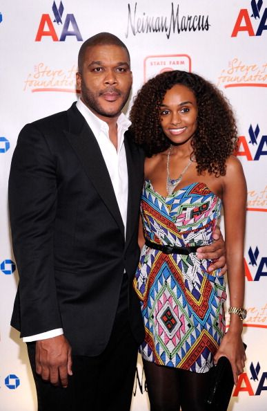 Gelila Bekele with her long-time partner, Tyler Perry, attending an award show.