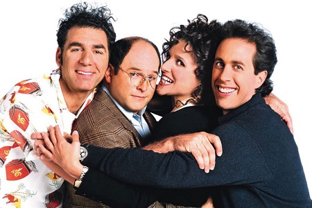 Seinfeld's Cast, Michael Richards, Jason Alexander, Julia Louis-Dreyfus and Jerry Seinfeld