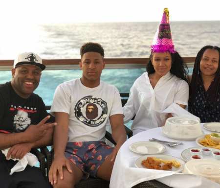 Dede Moseley celebrating her daughter, Jayda Thomas' birthday with her husband, Eric Thomas and son, Jalin Thomas. How many children does Moseley gave birth to?