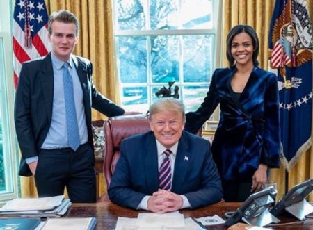 Candace Owens and George Farmer with President Donald Trump.
