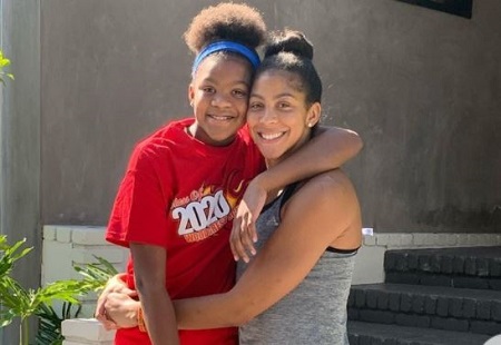 Candace Parker with her only daughter Lailaa Nicole Williams.