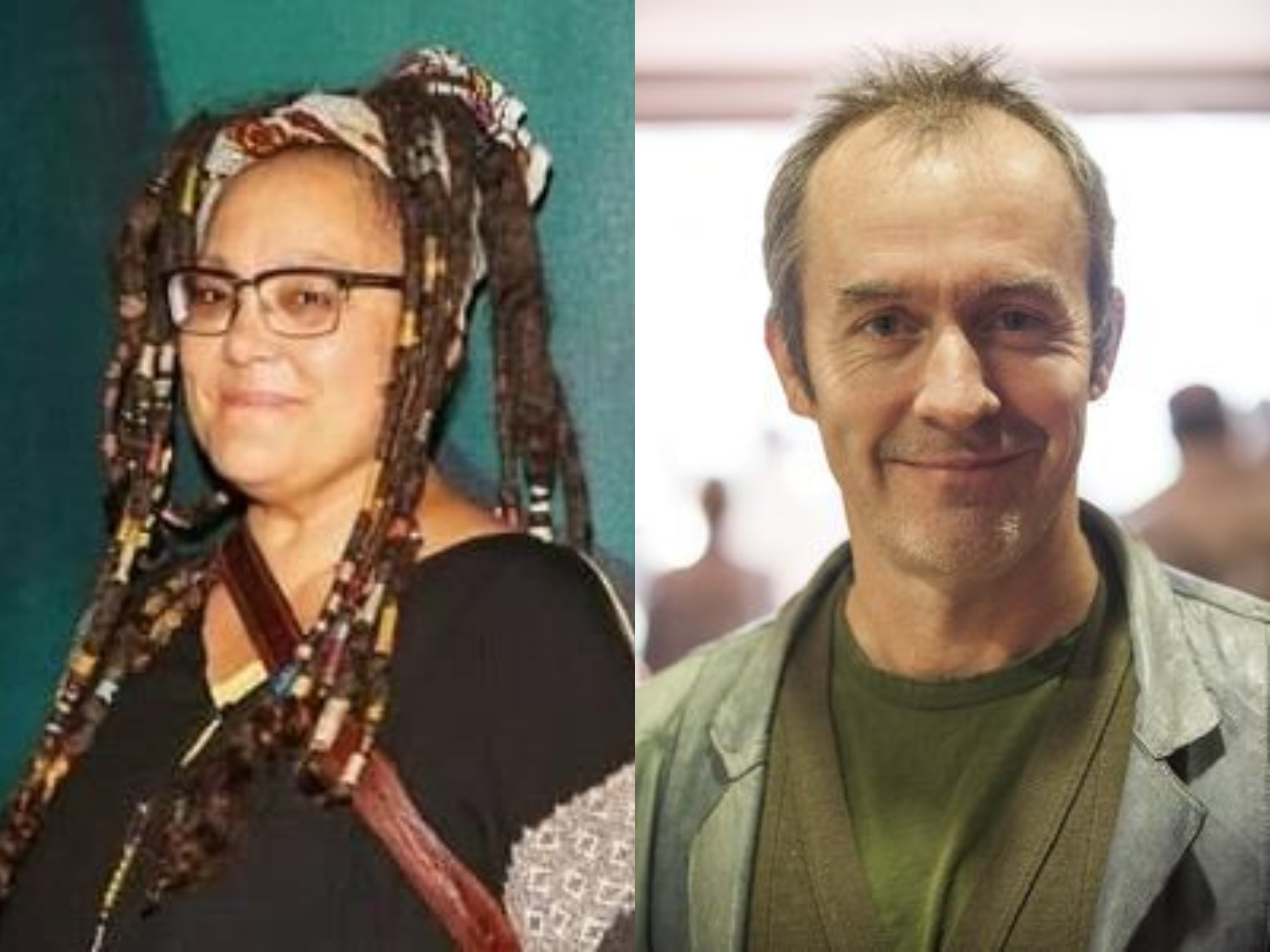 Naomi Wirthner with her long-time partner, Stephen Dillane.