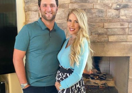 Jon Rahm's wife, Kelley is pregnant.