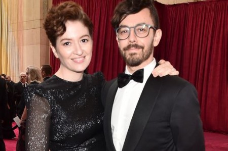 Marielle Heller and her husband, Jorma Taccone.