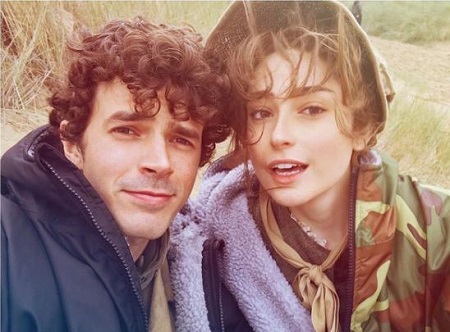 The British actress Ellise Chappell shared a picture with Poldark's co-actor, Harry Richardson.