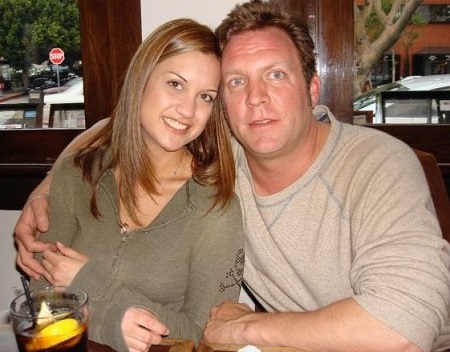 The American actor Jonathan Loughran with his wife, Kat Loughran.