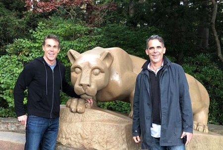 Chris Fowler with his brother Ross Fowler, aka Drew