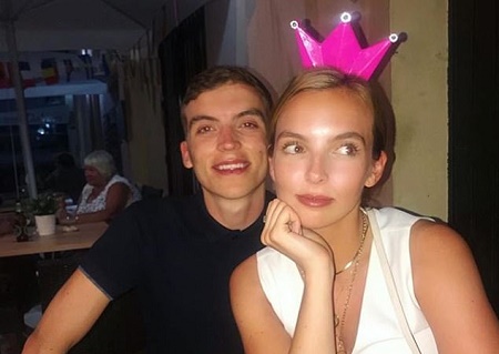Charlie Comer With His Sister, Jodie Comer