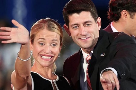 Paul ryan with his wife.