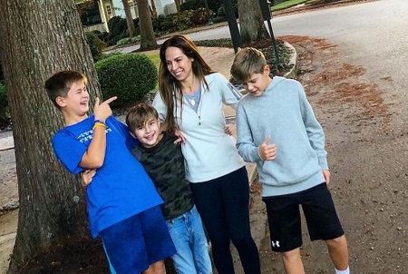 Amanda Martin with her three adorable nephews.