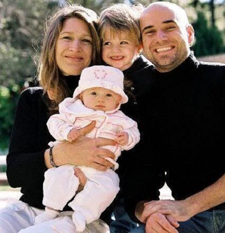 Jaz Elle Agassi and Her Brother Jaden Gil Agassi Along With Their Parents, Steffi Graf And Andre Agassi 