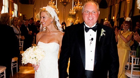 The Wedding Photo Of Rush Limbaugh and Kathryn Rogers 