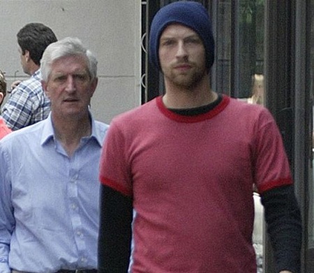  Alison Martin's ex-husband Anthony John Martin (left) and their celebrity son, Chris Martin.