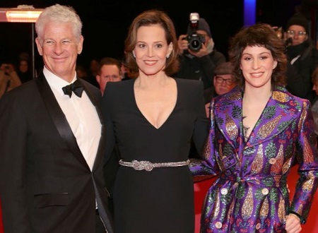 Sigourney Weaver and Jim Simpson with their only daughter, Charlotte Simpson (right).