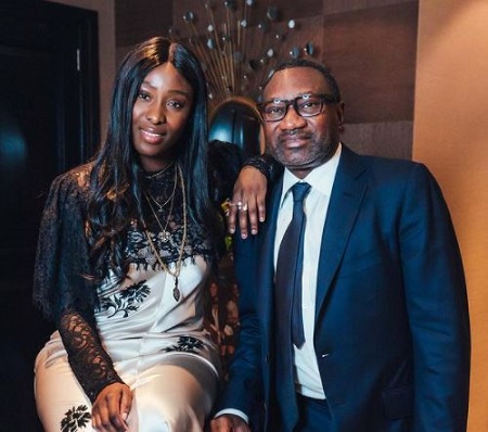 Temi Otedola shared a daughter named Tolani with his former girlfriend Olayinka Odukoya.