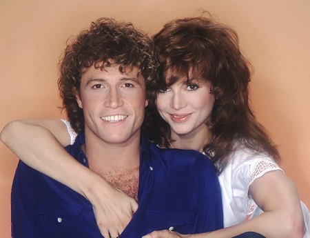 Victoria Principal was in a romantic relationship with the late. singer Andy Gibb from 1981 to 1982.