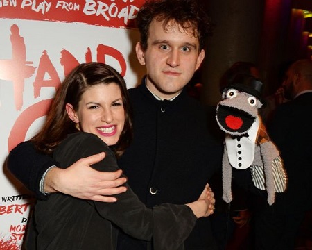 The British actor, Harry Melling, with 'Hand to God' co-actress, Jemima Rooper.