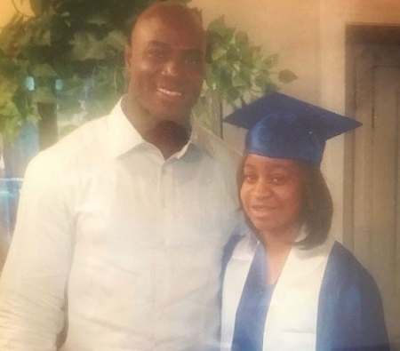 DeMarcus Ware with his sister.