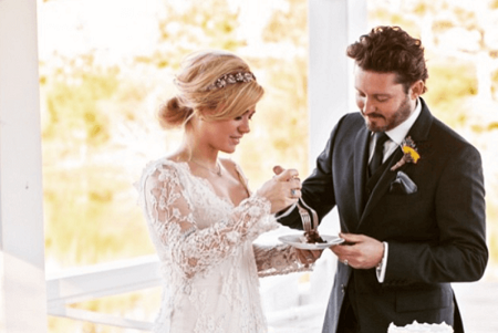 Kelly Clarkson and Brandon Blackstock During Their Wedding Ceremony