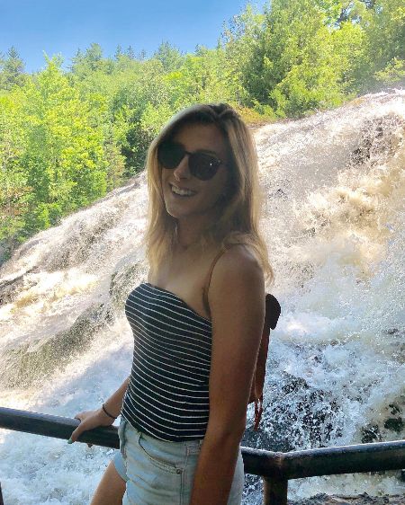 Nicolette Zangara at the Bond Falls in Bruce Crossing, Michigan during her summer holidays. How much is Zangara's net worth as of 2021?