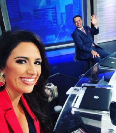 Kristi Capel With Her Co-Anchor Todd Meany at Fox News 8