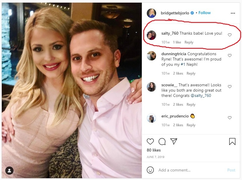 Bridgette Bjorlo made her relationship public by revealing her boyfriend's name in one of her Instagram post. Who is her boyfriend?