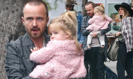 Aaron Paul With His Three Years Old Daughter, Story Annabelle Paul 