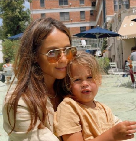 Lesley-Ann Brandt With her Four Years old Son, Kingston  Brandt-Gilbert