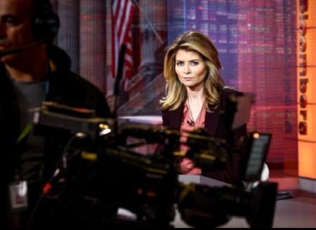 Vonnie Quinn On the Set Of Bloomberg TV