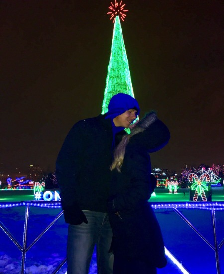 Ivory Hecker and her boyfriend, Connor Richard are enjoying the beautiful moment with fire works in Bentleyville, USA. Is Ivory married?