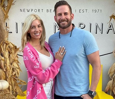  Tarek EI Moussa with his fiancee Heather Mae Young.