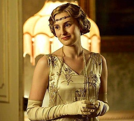 Laura Carmichael as Lady Edith Crawley on Downton Abbey