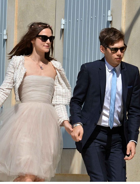 Keira Knightley and James Righton During Their Marriage Day
