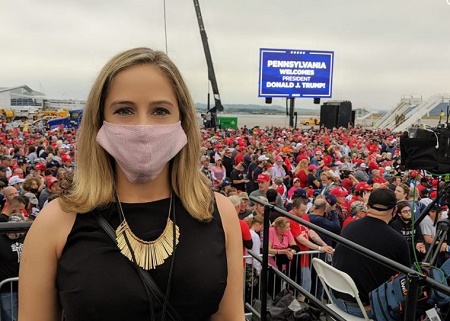 Harri Leigh's Reporting At Presidential Rally in Sep. 2020