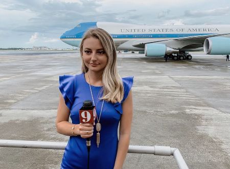 Amber Pellicone is covering the arrival of former 45th U.S. president, Donald J. Trump at the Orlando Int. Airport for 2020 re-election campaign. Is Amber dating anyone? Does she have a boyfriend?