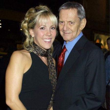 Heather Harlan with her late husband, Tony Randall before his peaceful death. How old is Heather as of now?