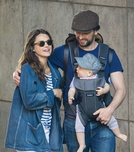 Matthew Rhys and Keri Russell With Their Five Years Old Son, Sam Evans