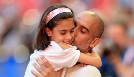 Valentina Guardiola With Her Father, Pep Guardiola
