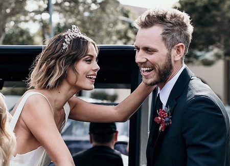 Nathalie Kelley and Her Husband, Jordy Burrows On Their Wedding Day